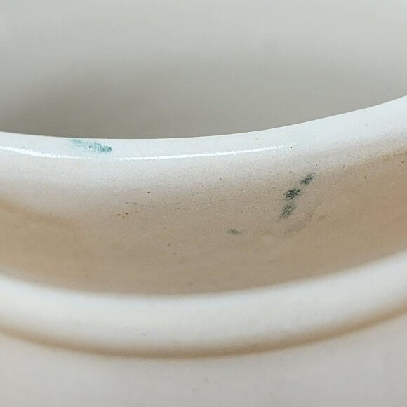 Vintage USA Ceramic Pitcher "Dont Cry Over Spilled Milk" Farmhouse Style White - Picture 10 of 15